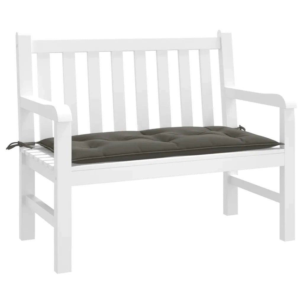 Cuscino Panca Giardino Grigio Scuro MÃ©lange 100x50x7 cm Tessuto