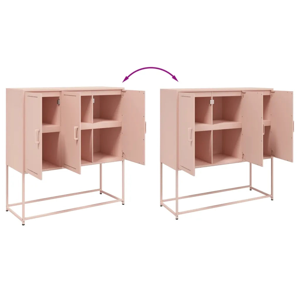 Credenza Rosa 100,5x39x107 cm in Acciaio 846537