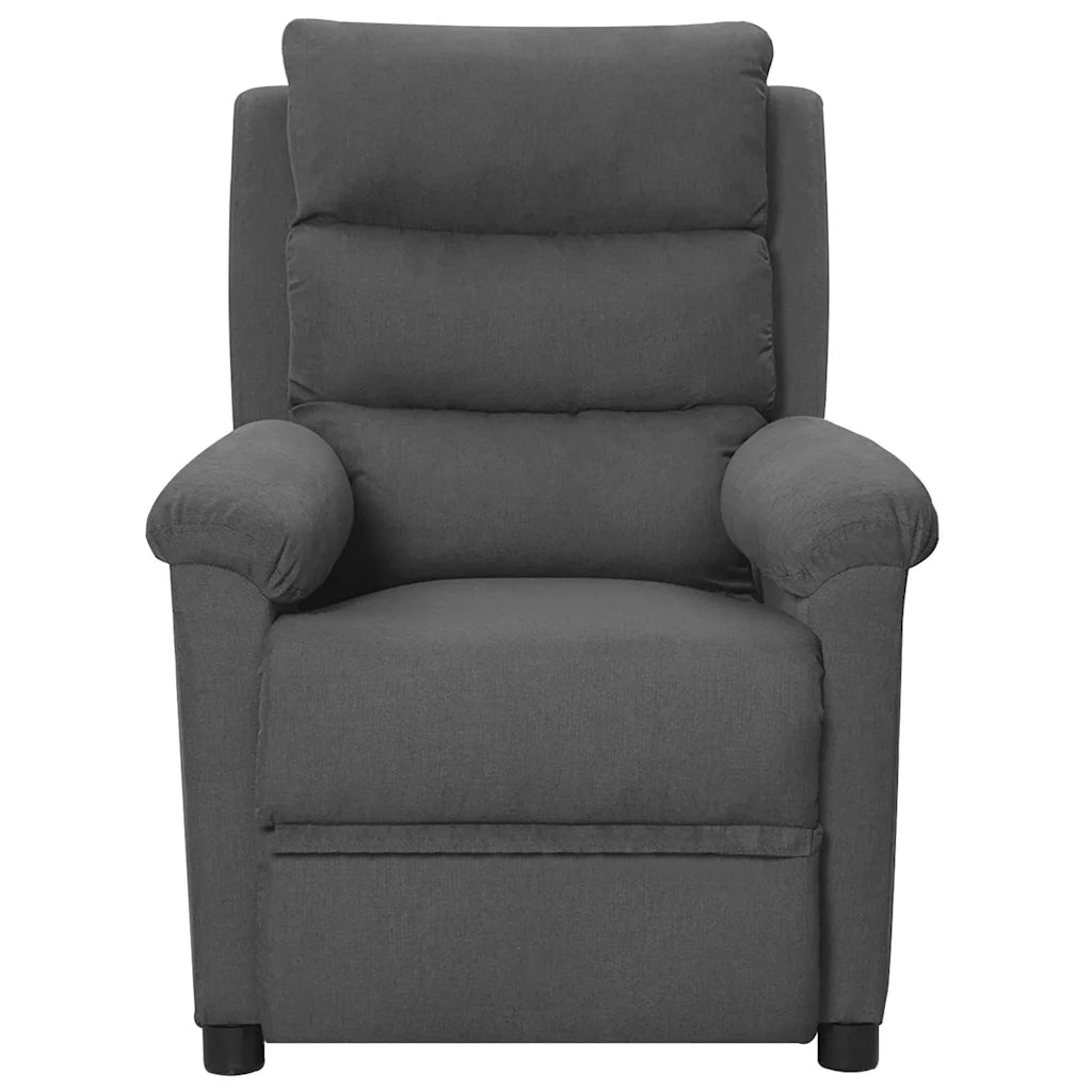 Divano Sedia-Poltrona Reclinabile in Tessuto Grigio Scuro 718230