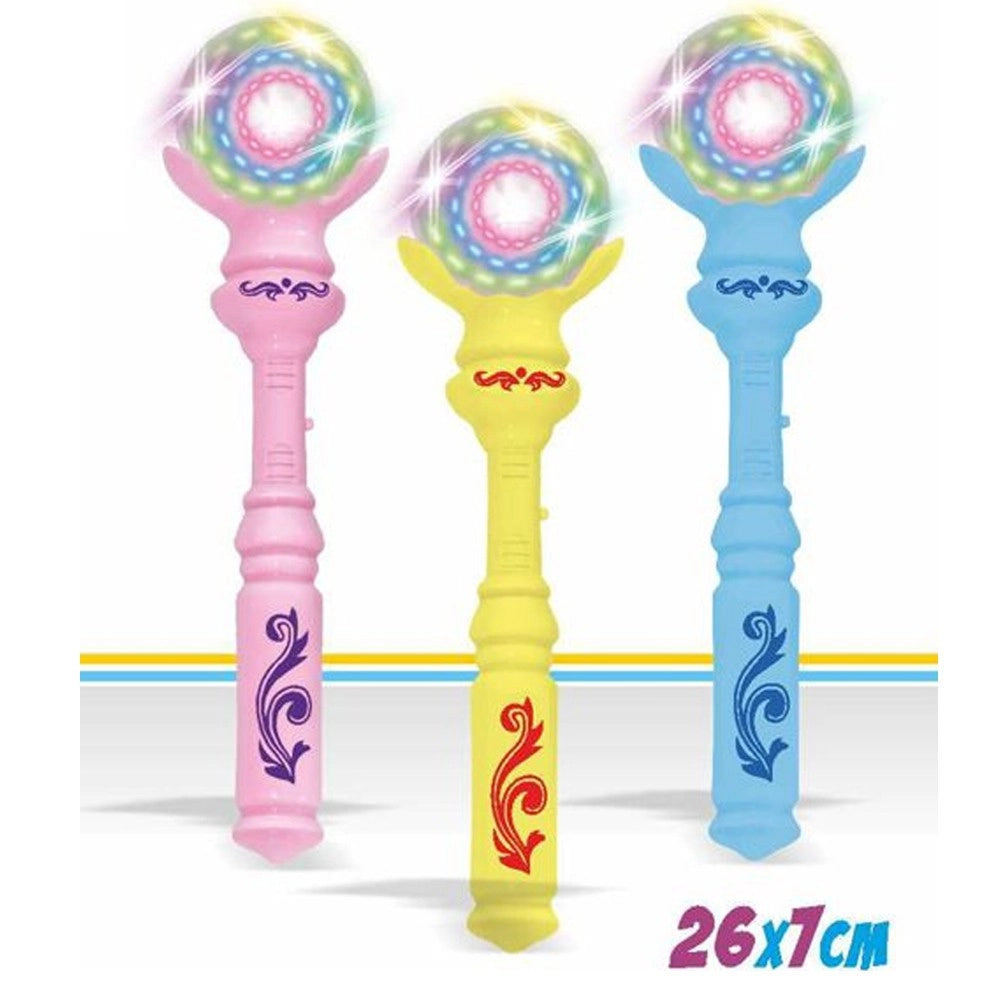 Trade Shop - Scettro Delle Meraviglie Bacchetta Principessa Fatina Sailor Luci Suoni Bambine -