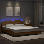 Giroletto con LED senza Materasso Zadar Cappuccino 180x200 cm 3214128