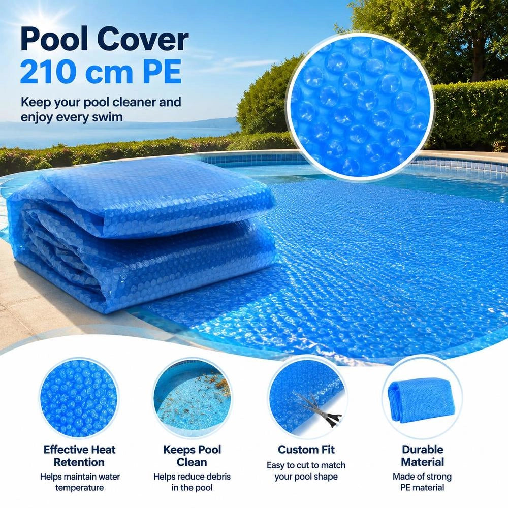 Pool Cover Blue 210 Cm PE