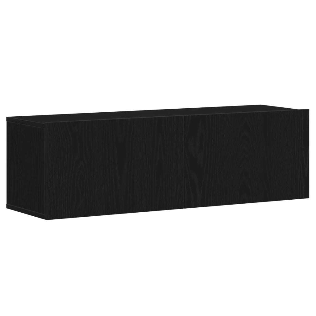 Set mobile TV 4 pcs Rovere Nero 130,5 x 30 x 140 cm 3333052