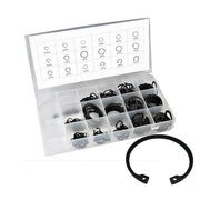 Trade Shop - Kit Anelli Elastici Seeger Set Box Da 300 Pz Diverse Misure Fermi Assiale Becco -