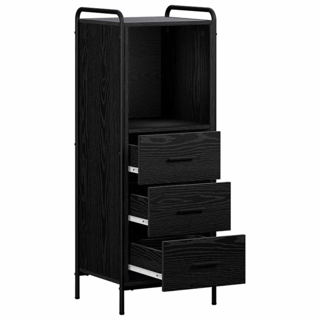 Mobile da Bagno Rovere Nero 40 x 36 x 109,5 cm 8014046
