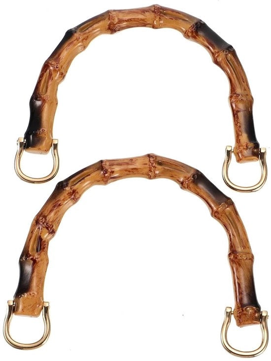 Manubrii a manubrio U per tasche - 2 pezzi - sostituzione manubrio - manubri per borse - plastica - design elegante - manubrio per tasche