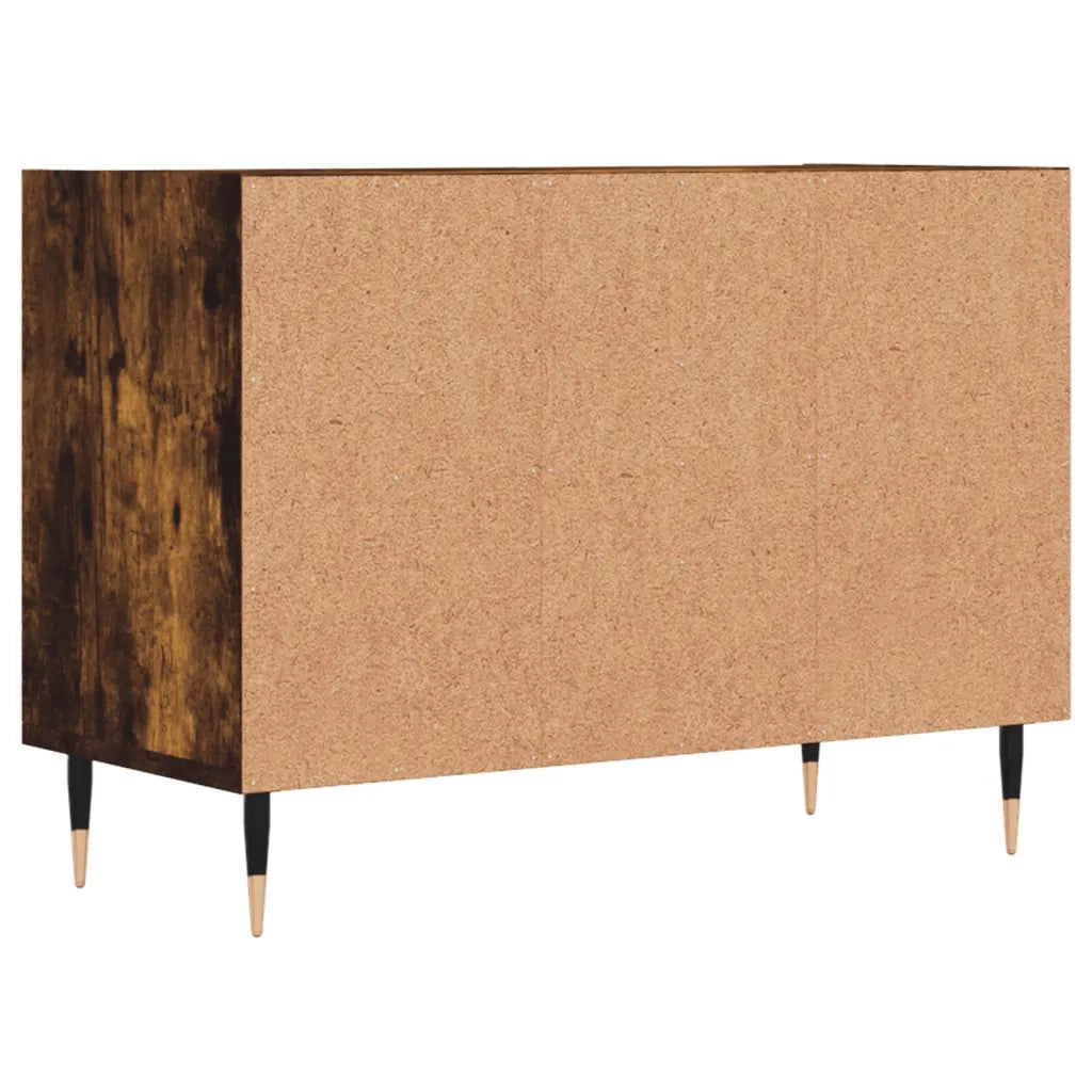 Mobile Porta TV Rovere Fumo 69,5x30x50 cm in Legno Multistrato 826961
