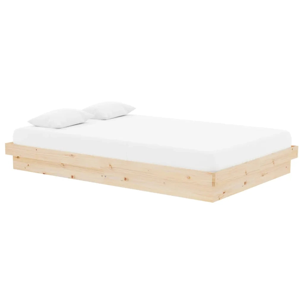 Letto matrimoniale | Letto per adulti | Giroletto in Legno Massello 120x190 cm Small Double