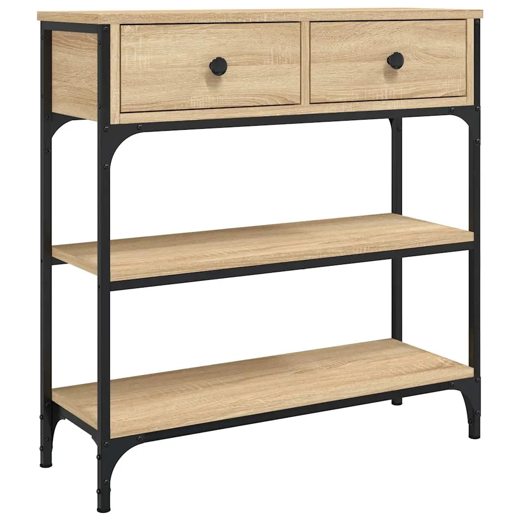 Tavolino Consolle | Tavolo d'Ingresso Rovere Sonoma 72,5x25x75cm Legno Multistrato