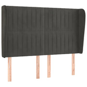 Testiera | Testata ad Orecchio GrigioScuro 147x23x118/128cm in Velluto