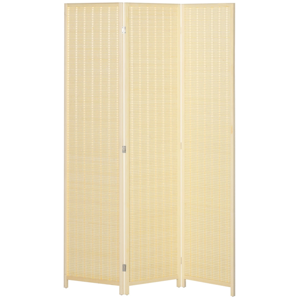 Paravento in legno 3 pannelli ¨C zephmum ¨C naturale 135x180 cm