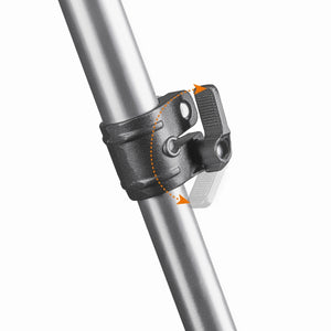 Mantona Basic Fortis 161S Treppiede fotografico - treppiede in alluminio senza testa a sfera, altezza da 35 a 161 cm, capacità di carico 10 kg, peso 3,02 kg, stabile e funzionale, con borsa