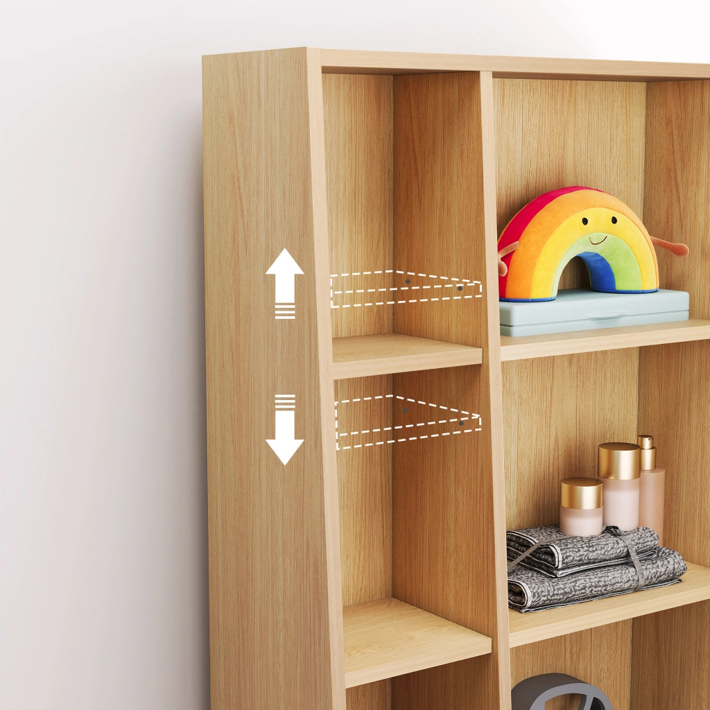 ARMADIO ALTO CON SPECCHIO 165x60x28 cm MDF Naturale