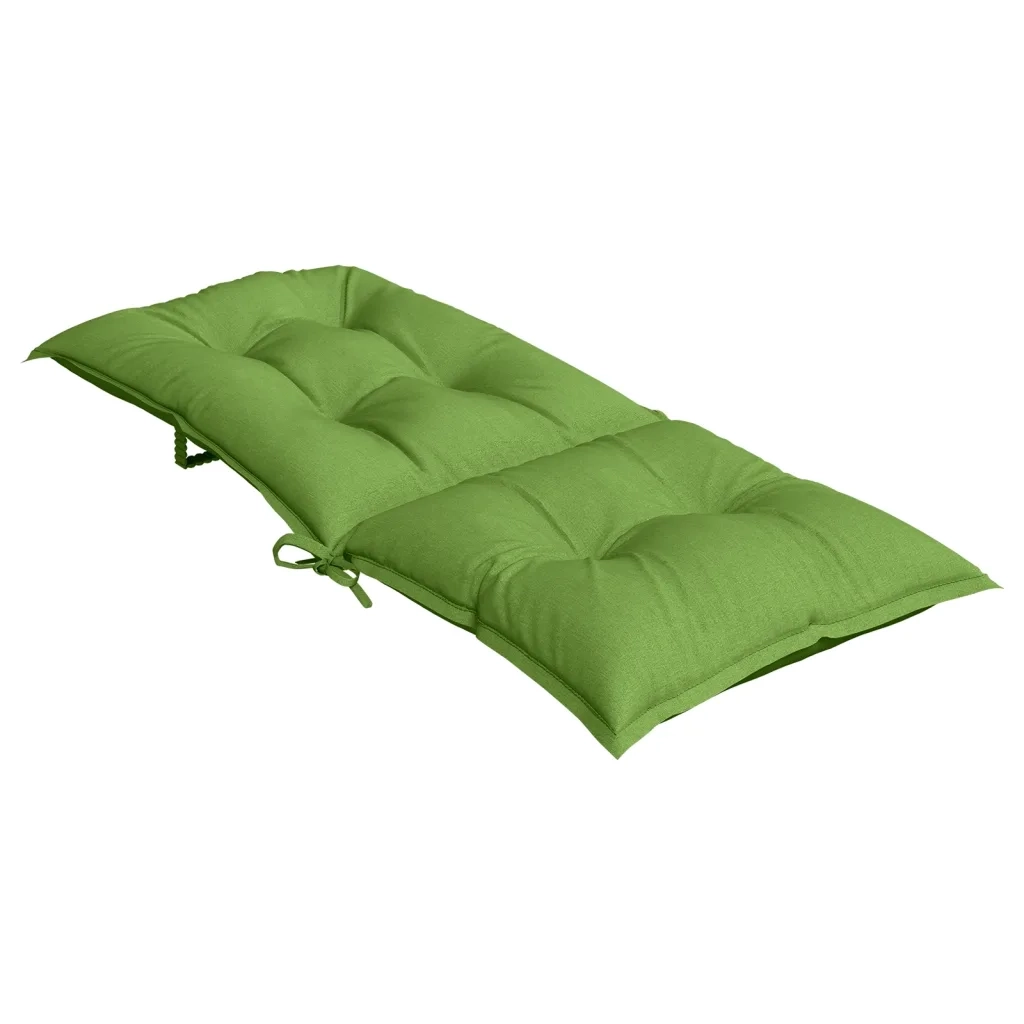 vidaXL Cuscini Sedia Schiena Alta 4 VerdeMélange 120x50x7 Tessuto