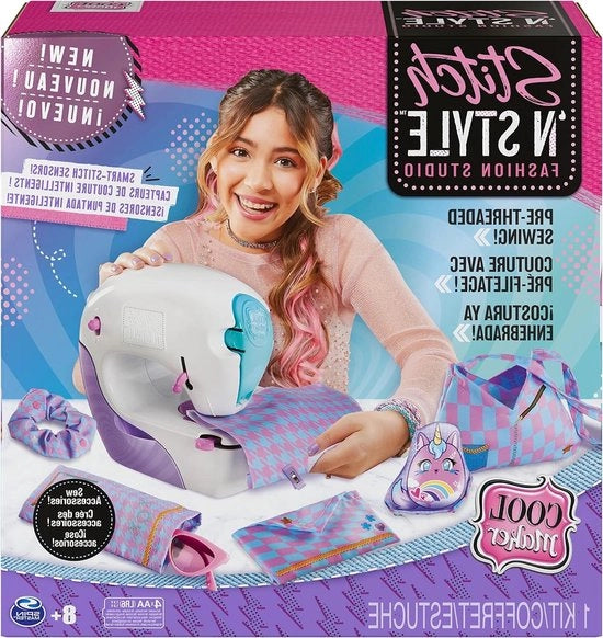 Studio di moda Stitch 'N Style - set di filati, stoffe e trasferimenti acrilici - giocattolo per il fai da te