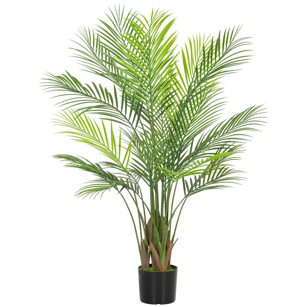 Palma artificiale grande 120cm pianta finta in vaso ¨C zephmum ¨C verde plastica