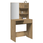 Toeletta con Specchio Rovere Artigianale 74,5x40x141 cm
