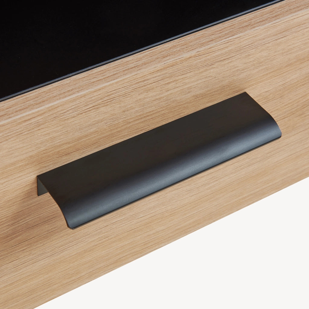Mobile Porta TV Noppen ad Ante con Cassetto 150 x 38 x 49 cm - Effetto Rovere [en.casa]