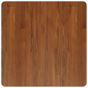 Piano Tavolo Quadrato Marrone Scuro 70x70x2,5cm Rovere Trattato 343045