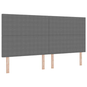 Testiera | Testata Grigio chiaro 200 cm Tessuto in Cords