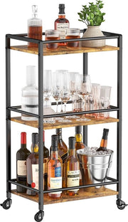Trolley per cucina con livelli, carrello da servizio in metallo