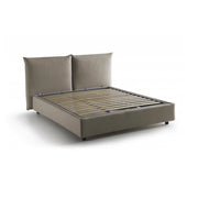 Letto Matrimoniale Alizarin, Letto Matrimoniale Sfoderabile Made in Italy, Grigio Tortora\