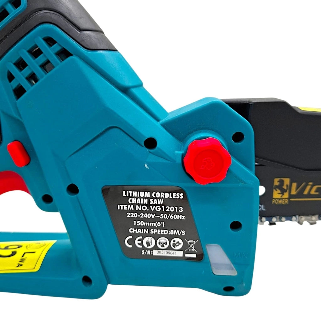 Motosega a Batteria Auto Lubrificante 2 Batterie 21V lama da 6" in valigia