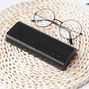 Brillenkoker in pelle sintetica di alta qualità - per uomini e donne - con tovagliolo in microfibra per occhiali da sole, occhiali da lettura, occhiali