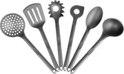 Set di aiuto in cucina - 6 pezzi di attrezzatura da cucina - set di attrezzatura da cucina resistente al calore - resistente al lavastoviglie (antracite)
