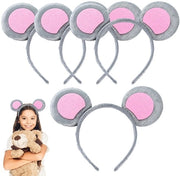 Cintura per animali - 4 pezzi - Cintura per maschere animali - Accessori per carnevali/feste - Adatto per bambini/adulti - Grigio - Cinture per maschere animali