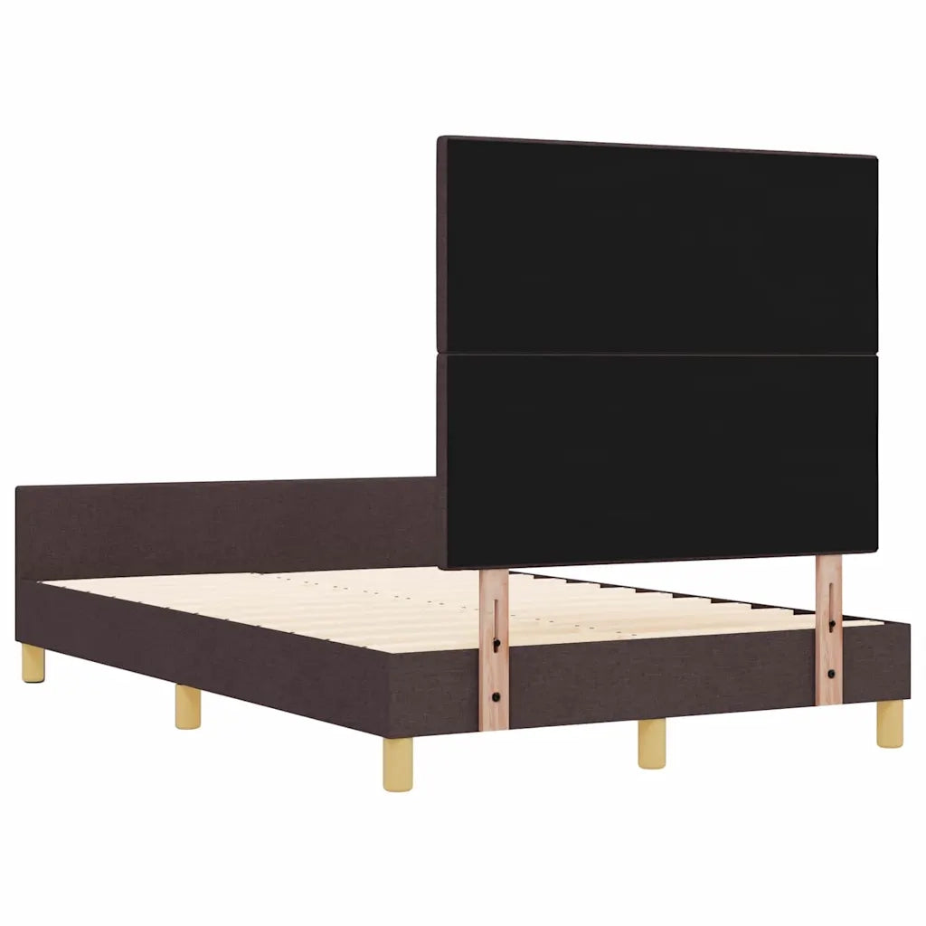 Struttura del letto Marrone scuro 120 x 190 cm Tessuto 3344714