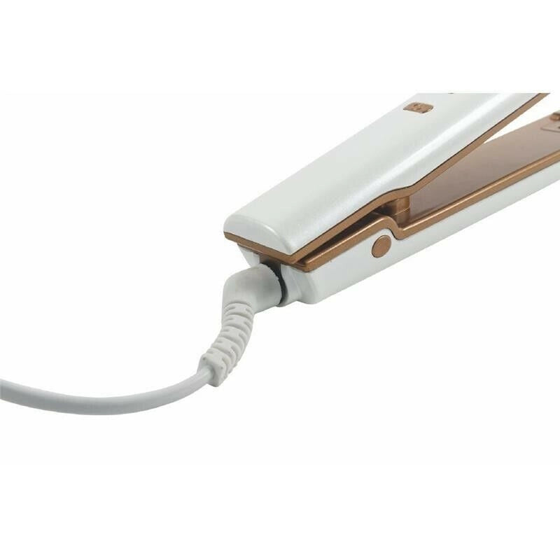 PIASTRA PER CAPELLI DIGITALE IN ACCIAIO E PLASTICA 30 W IN COLORE BIANCO ORO