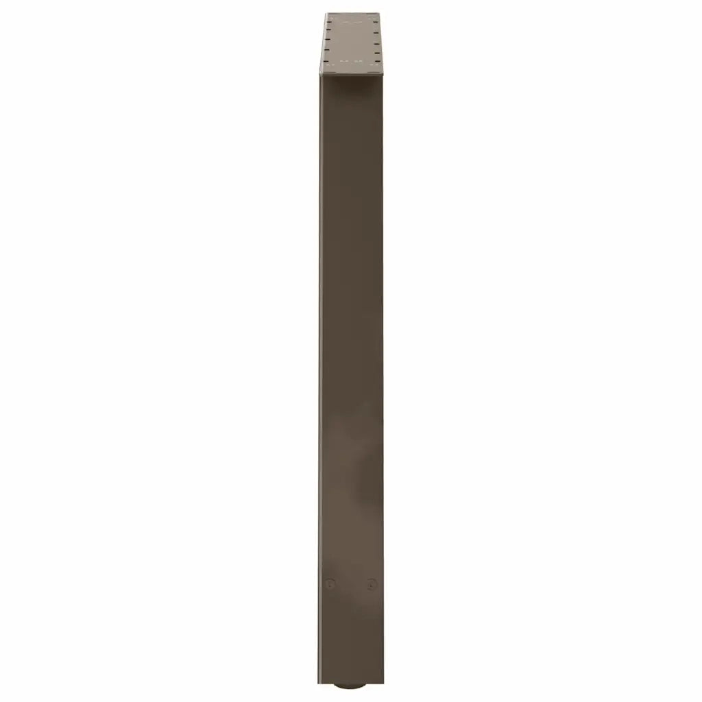 vidaXL Gambe per tavolo da pranzo a forma di A 2 pz 90x(72-73) cm in acciaio