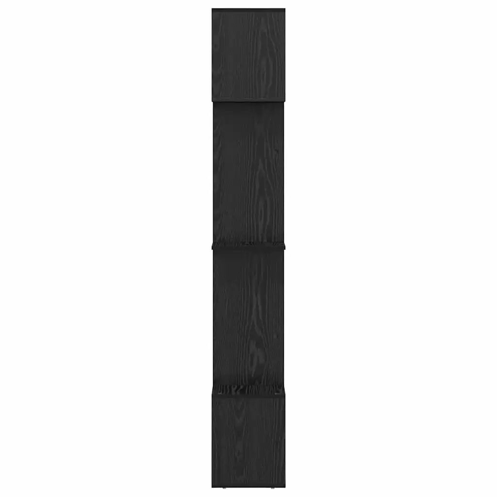 vidaXL Armadio per Libri Rovere nero 92 x 29 x 188 cm
