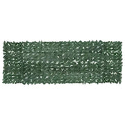 Paravento da Balcone con Foglie Verde Scuro 300x100 cm 315487