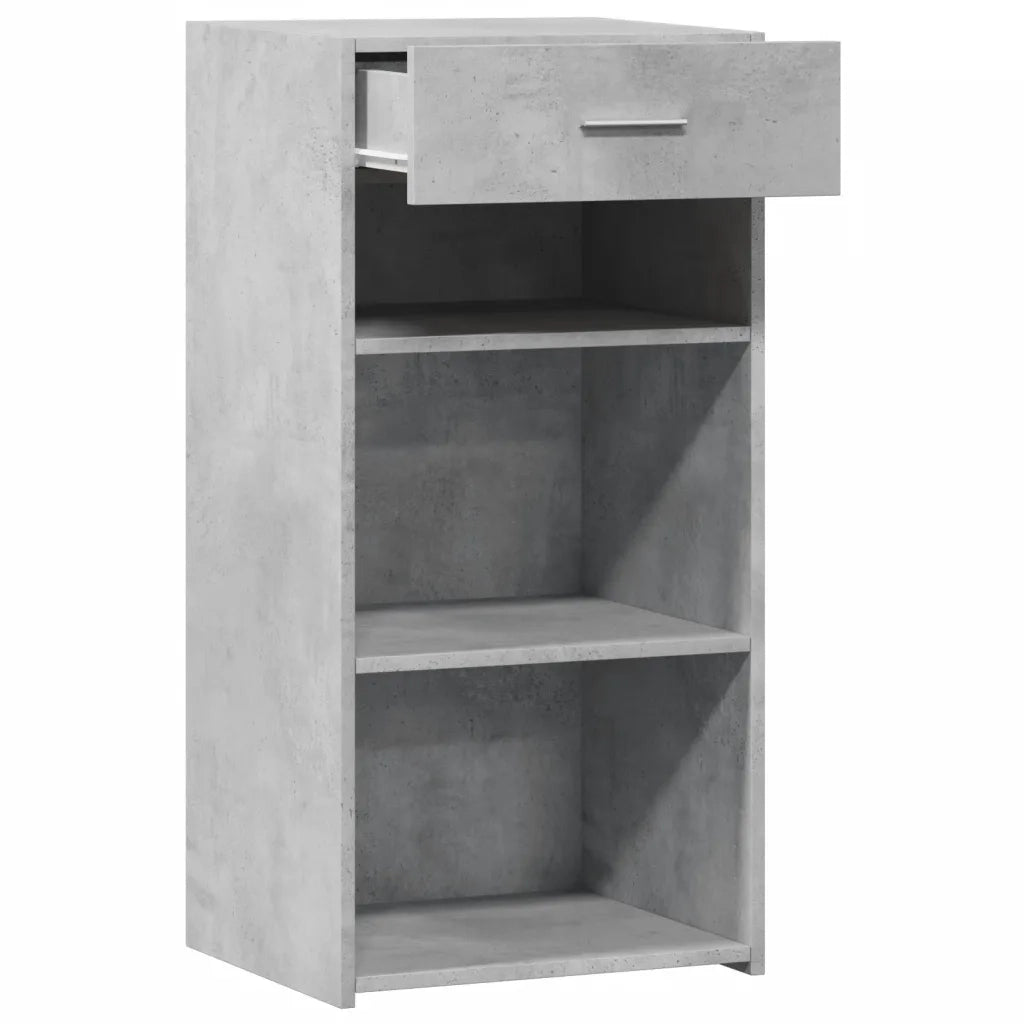 Credenza | Madia | Buffet da pranzo | Armadio da pranzo Grigio Cemento 45x42,5x93 cm in Legno Multistrato