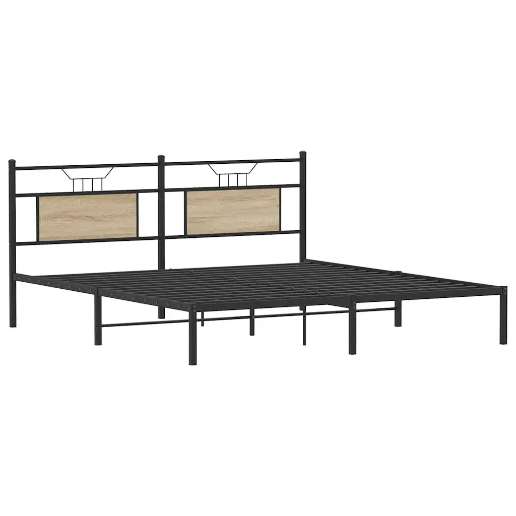 Giroletto senza Materasso Rovere Sonoma 183x213cm in Truciolato 4106797