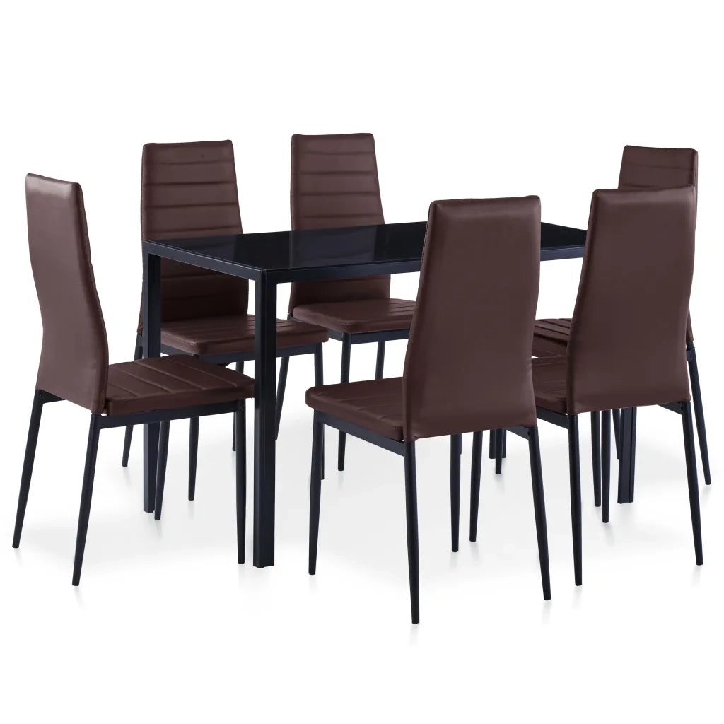 Set da Pranzo 7 pz Marrone CFW7661626