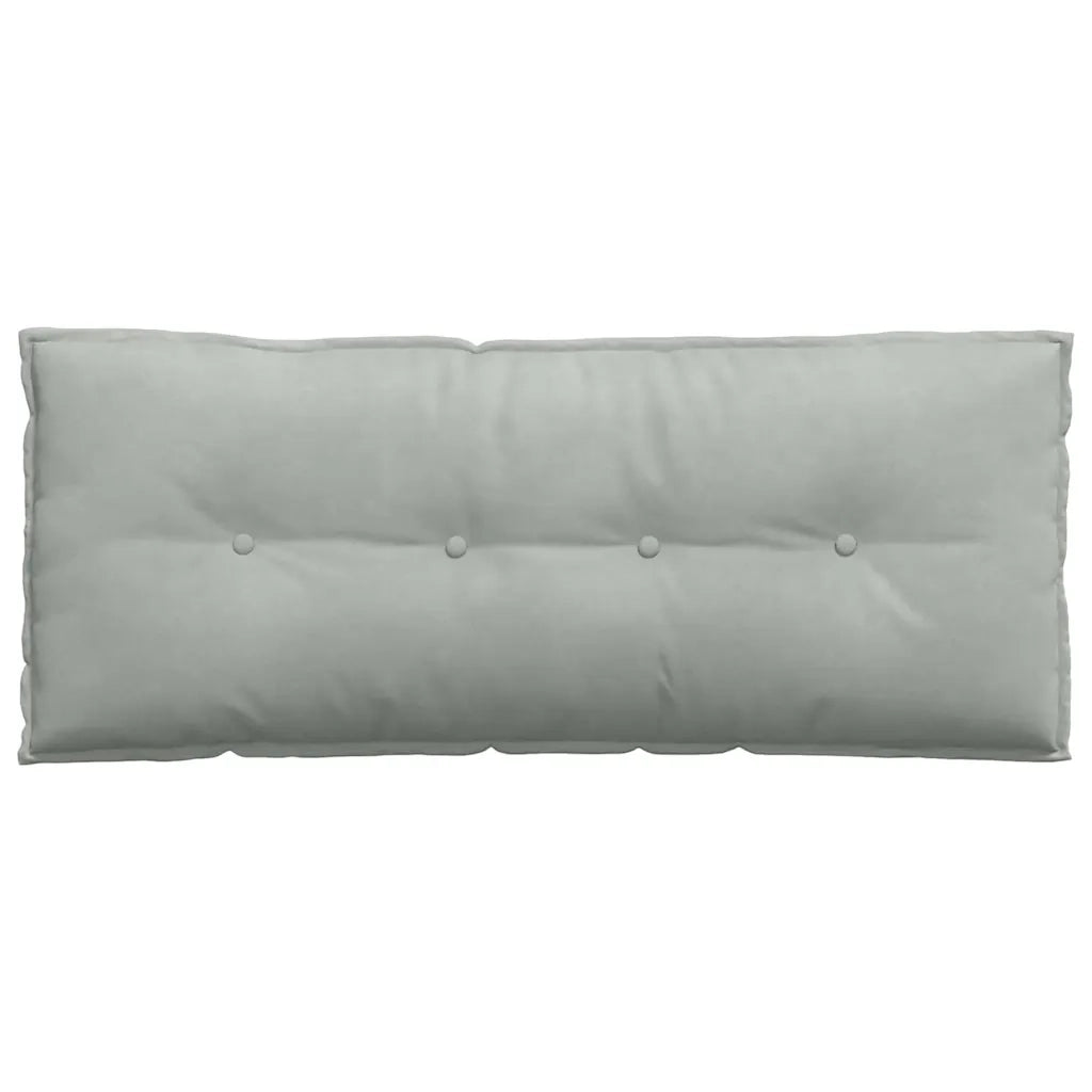 Cuscino per Schiena Grigio chiaro 120 x 50 cm Tessuto in Cords