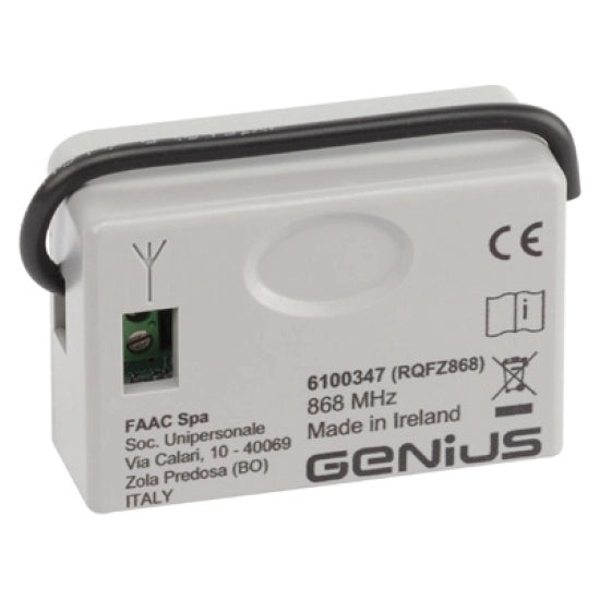RICEVENTE RQFZ 868 GENIUS 6100347 AUTOMAZIONE AUTOMATISMI ORIGINALE GARANZIA