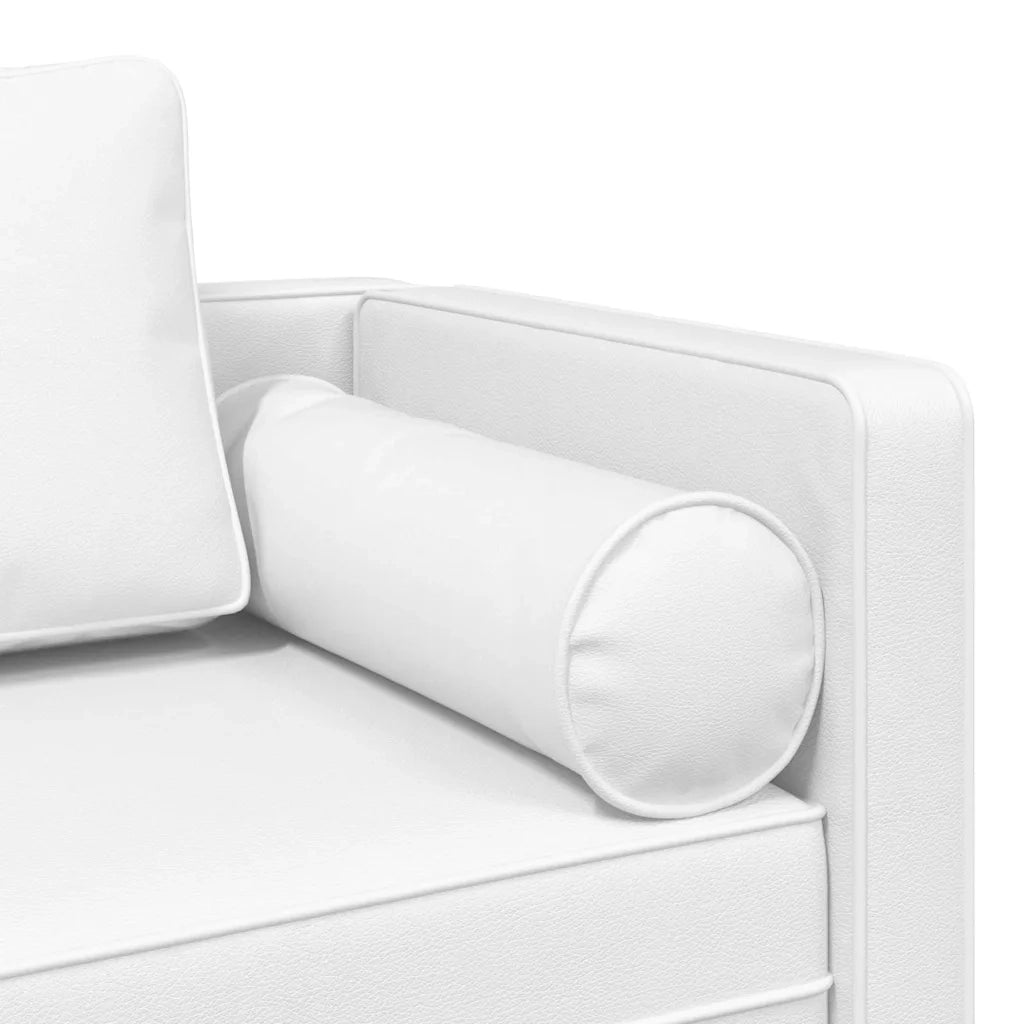 vidaXL Sdraio con Bianco Crema in Similpelle