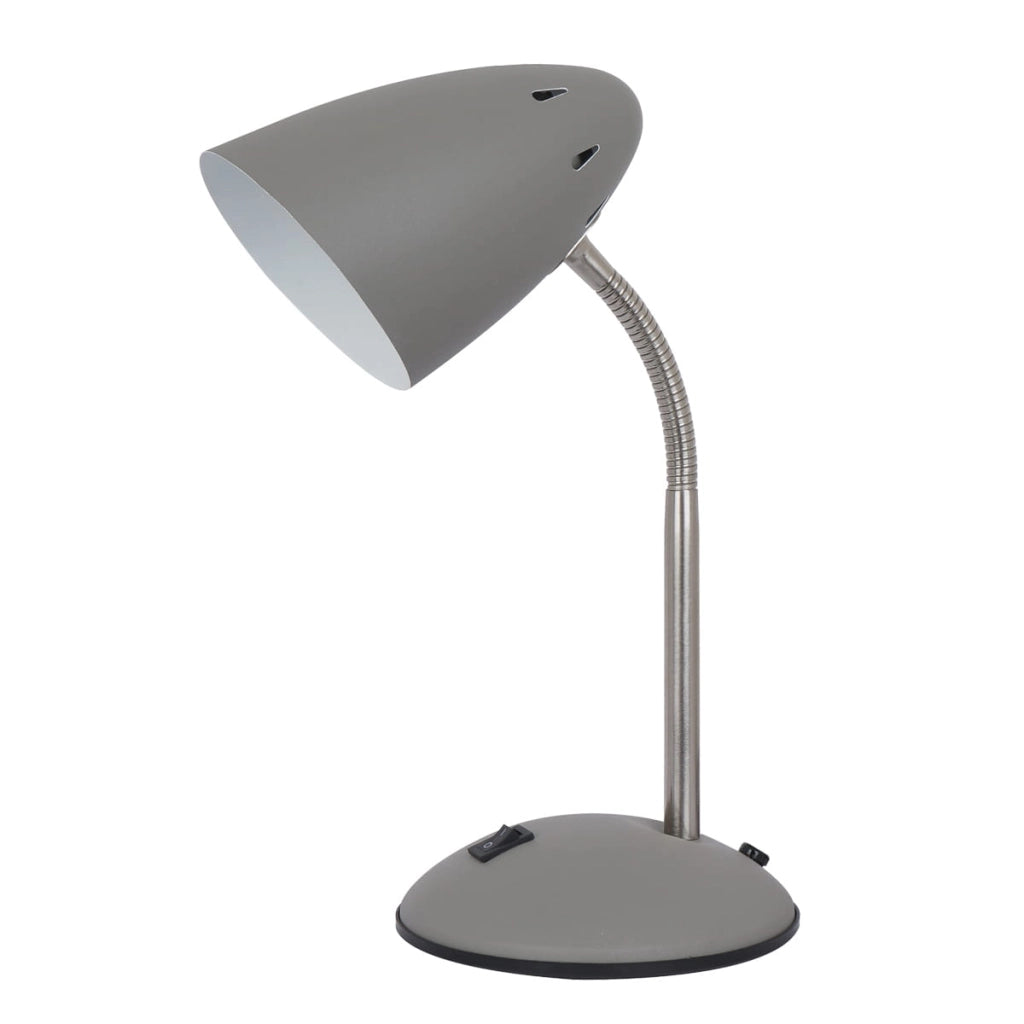 Italux Cosmic lampada da scrivania moderna grigia E27 60W