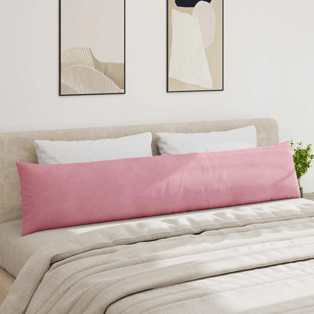 Cuscini da Divano 2 pcs Rosa 200 x 40 cm Tessuto in Cords 42013889