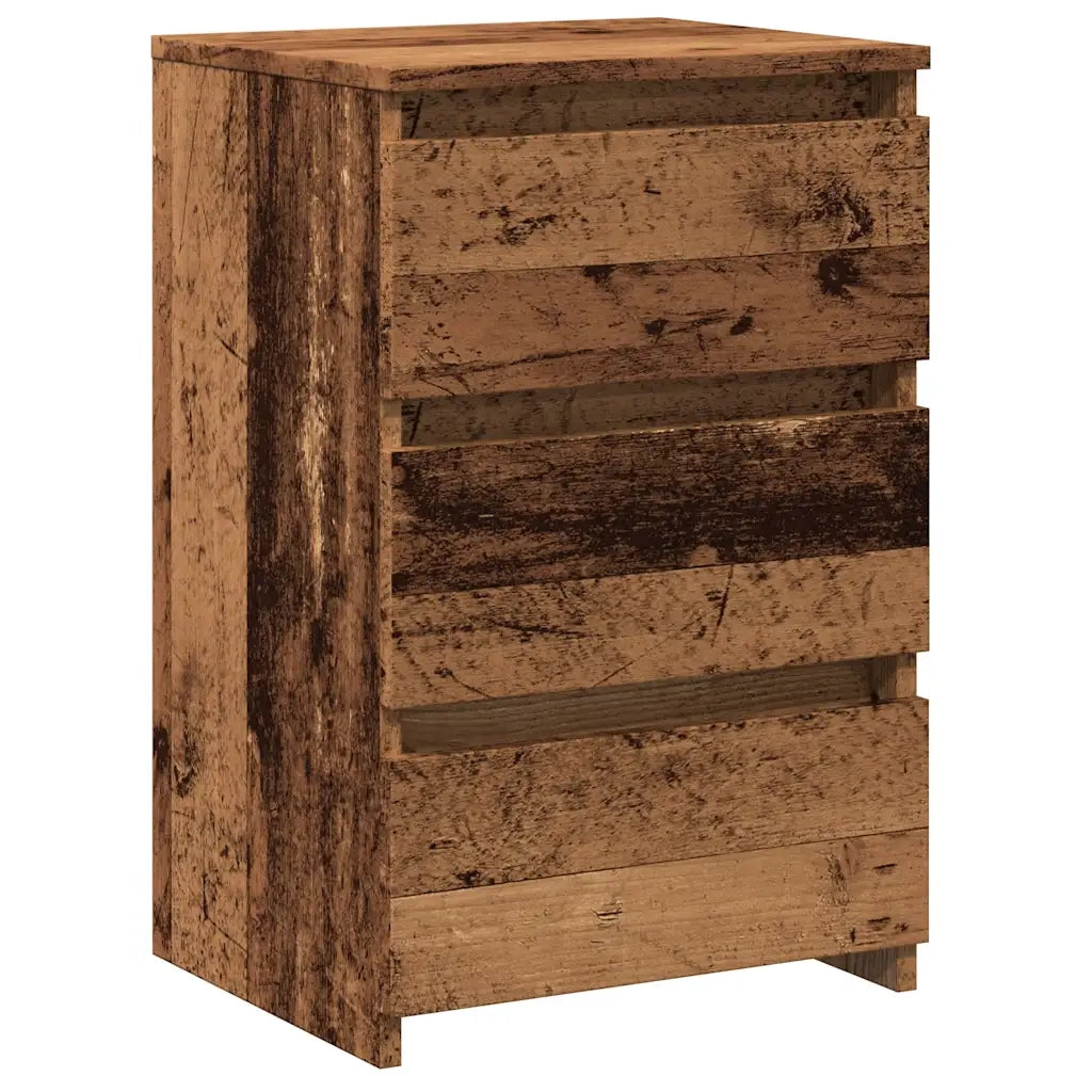 Comodino Legno Antico 40x35x62,5 cm in Legno Multistrato 856522