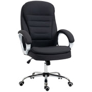 Sedia da ufficio ergonomica girevole 360¡ã ¨C Zephmum ¨C Nero tessuto 64x75x111-121 cm