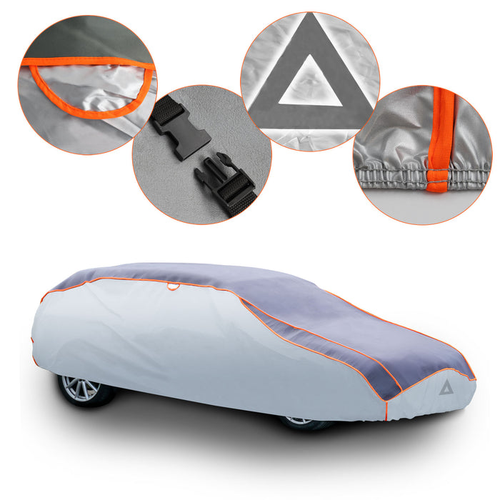 Telo copriauto integrale S 406x165x119 cm Telone di protezione auto contro grandine neve e pioggia