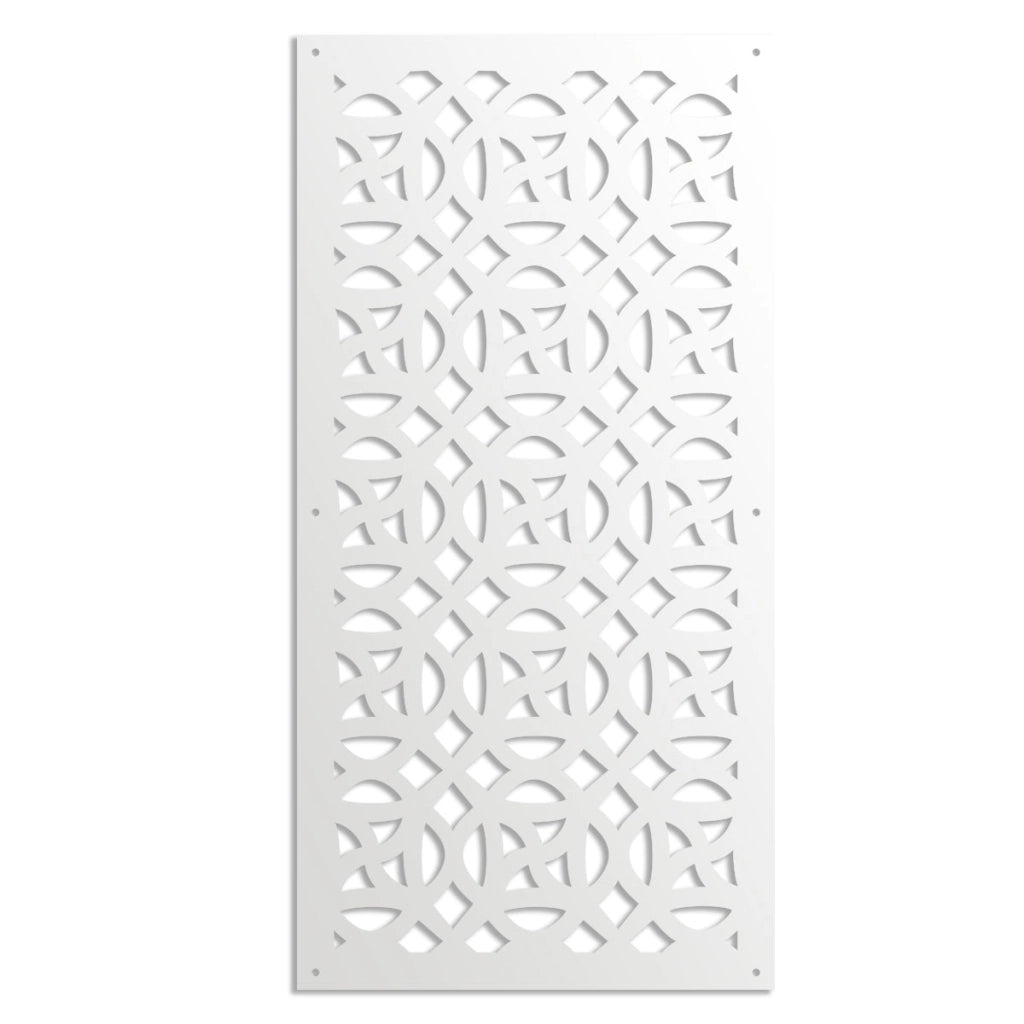CANTERBURY - Pannello in PVC traforato - Parasole Misura: 73x148 cm, Colore: bianco