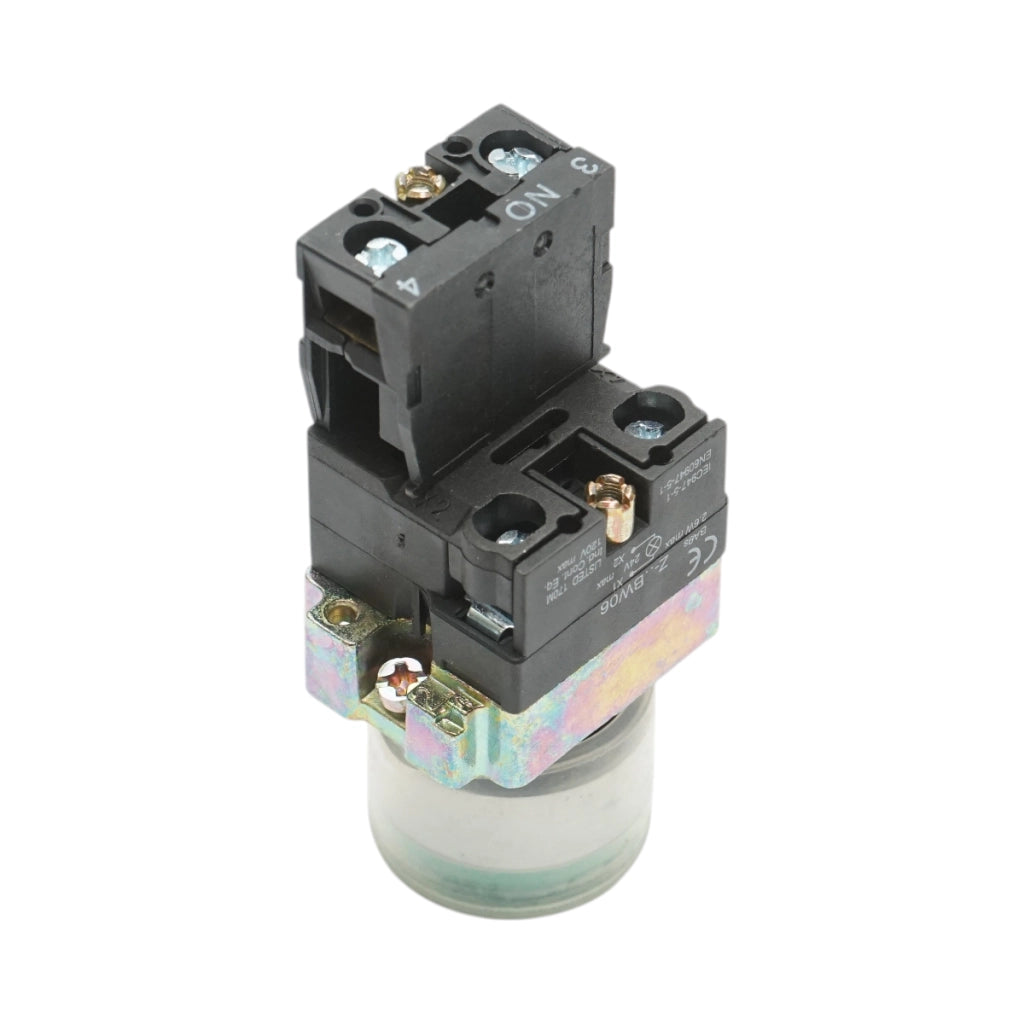 Lampada di segnalazione a corrente continua verde con protezione 1NO, 24V, IP65, LAY5 Breckner Germany