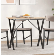 vidaXL Telaio Gambe a X per Tavolo da Pranzo 80x40x73 cm in Acciaio