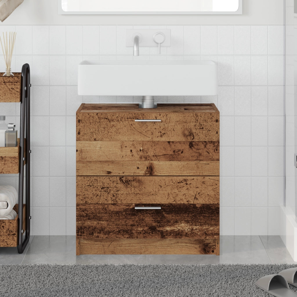 Mobile per lavandino Legno Vecchio 59x37x59 cm Legno Ingegnere